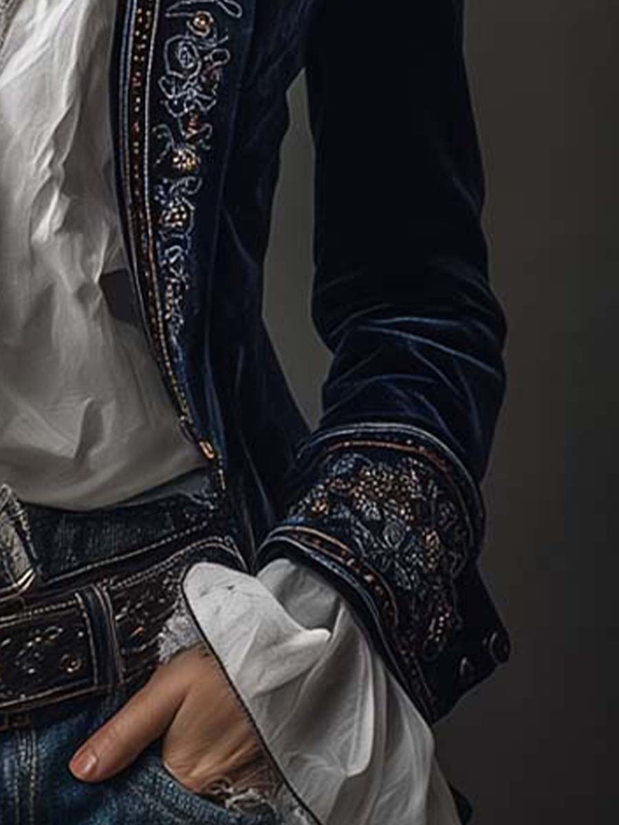 Gabrielle | Chaqueta Larga Bordada