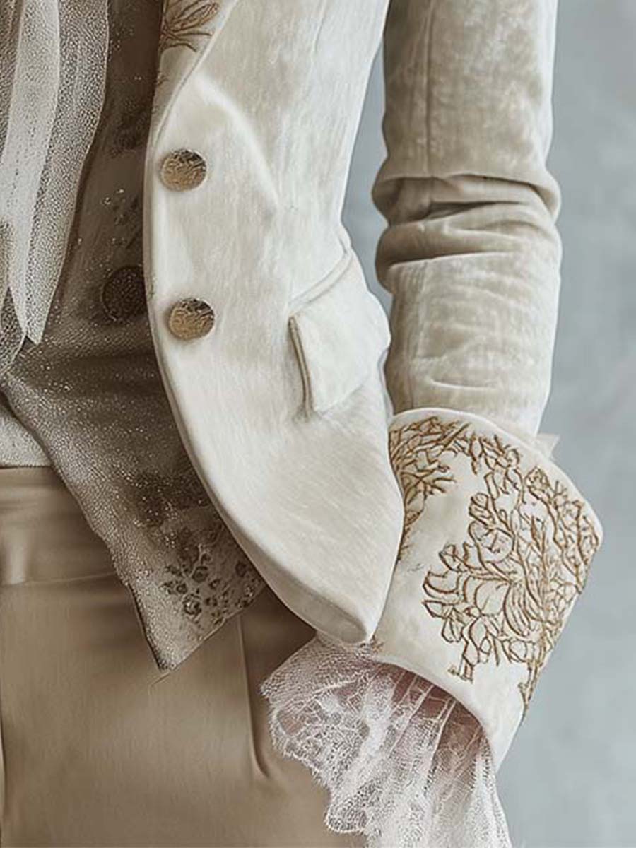 Amberly | Blazer Entallado Bordado