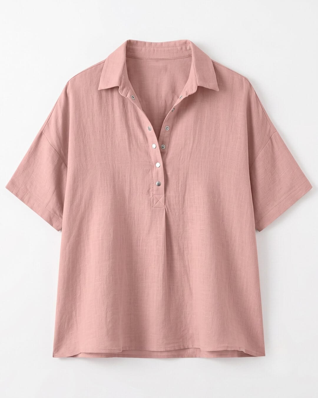 Gabriela | Blusa Lisa de Lino y Manga Corta - Isabel de Sevilla