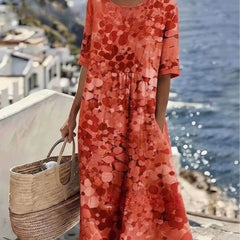 Elena | Vestido midi floral suelto y ligero - Isabel de Sevilla