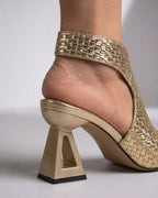 Letizia | Tacones caladas con tacón de diseño