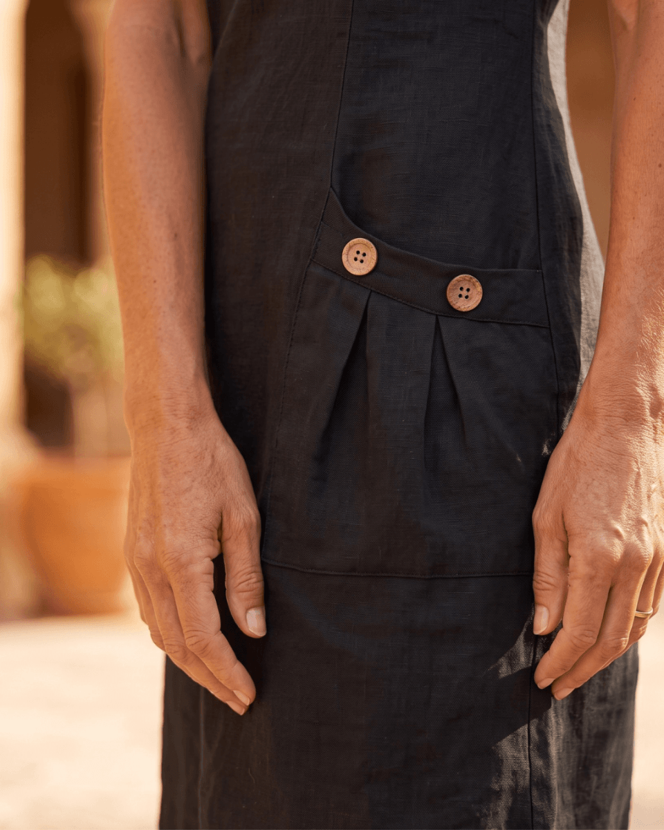 Dolores | Vestido Casual y Elegante de Lino - Isabel de Sevilla