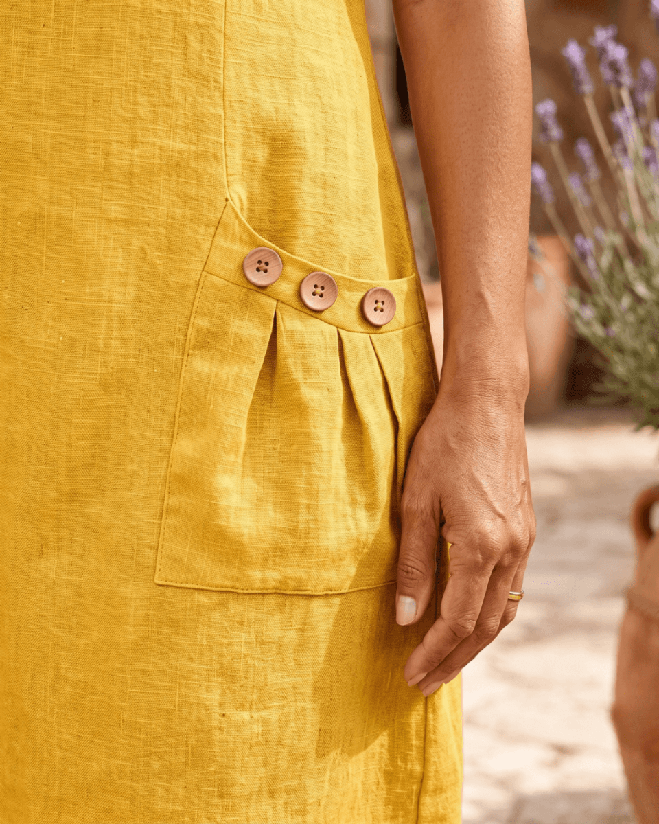 Dolores | Vestido Casual y Elegante de Lino - Isabel de Sevilla