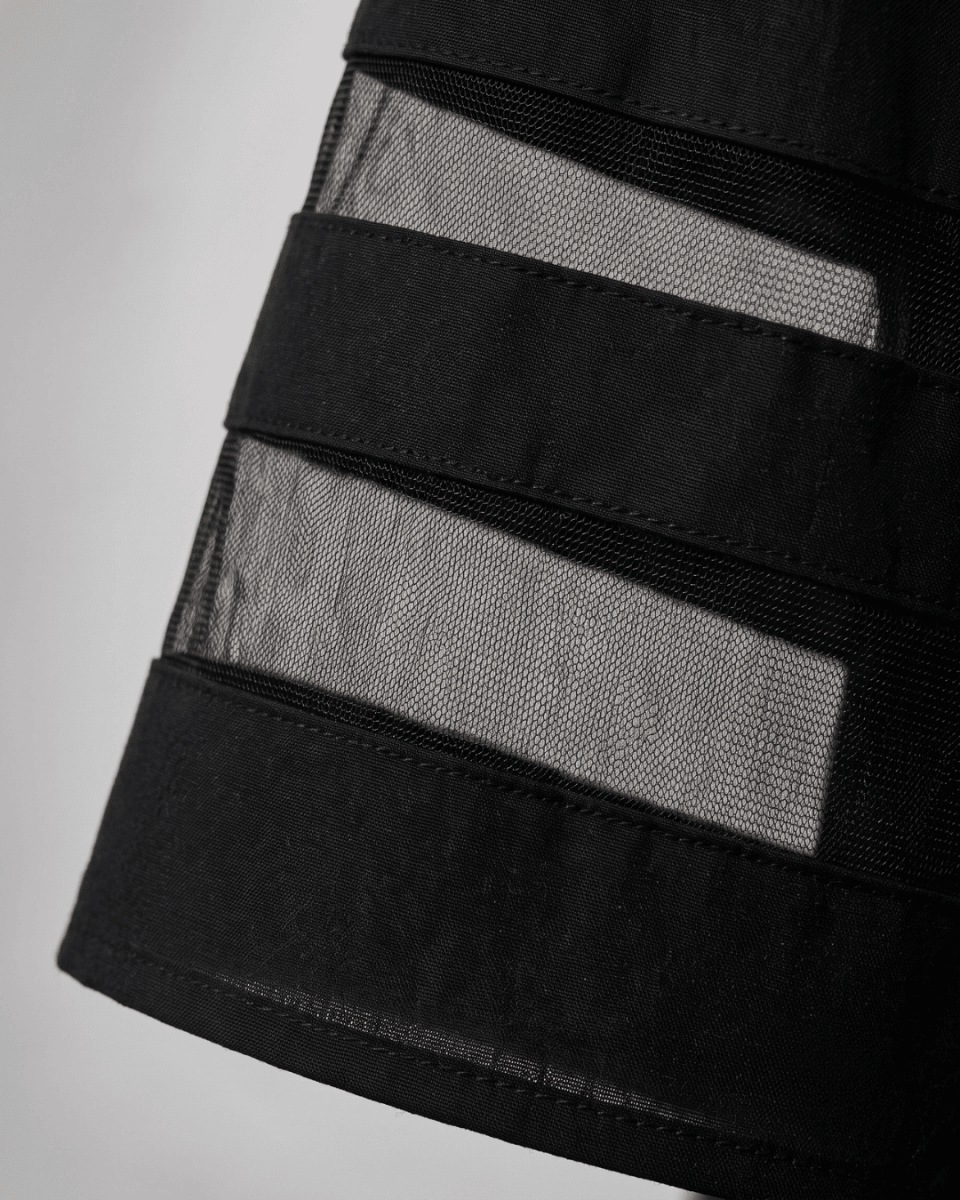 Cerelia | Vestido Midi con Detalles de Malla y Bolsillos - Isabel de Sevilla