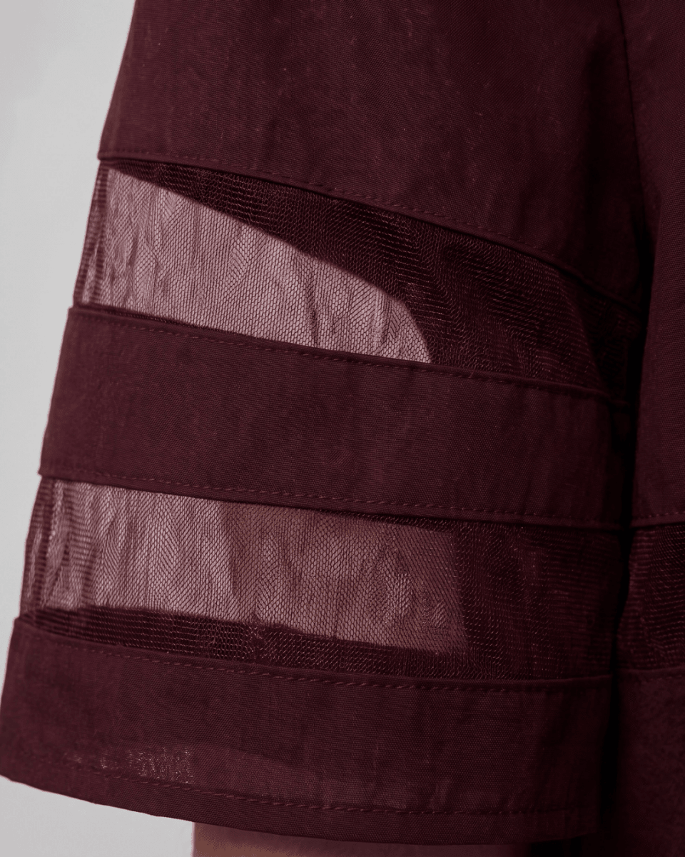 Cerelia | Vestido Midi con Detalles de Malla y Bolsillos - Isabel de Sevilla