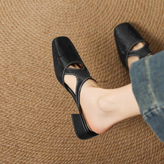 Wynne | Mules Elegantes con Tacón Bloque - Isabel de Sevilla