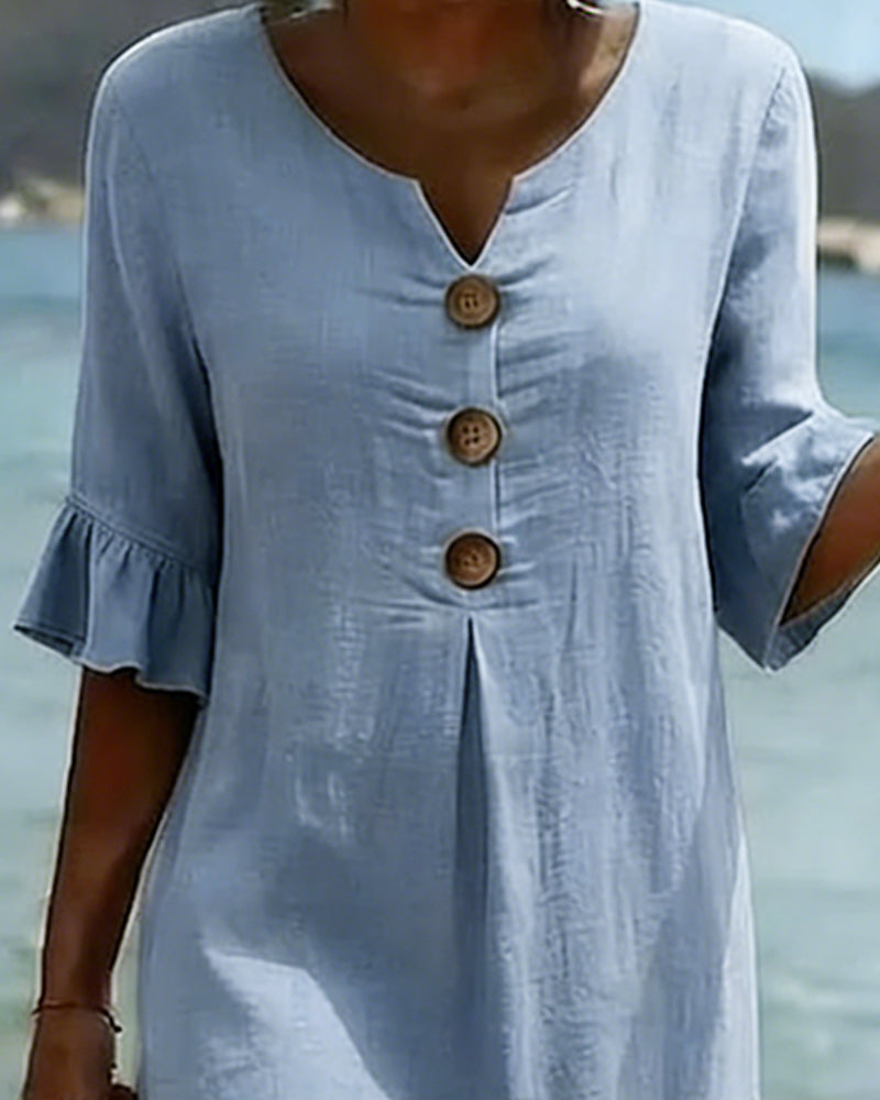Lucía | Vestido de lino elegante
