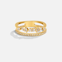 Anillo 18K Gold Mia Crystal - Isabel de Sevilla
