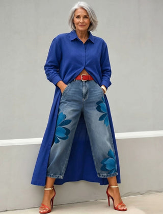 Flora | Jeans Anchos + Blusa - Isabel de Sevilla