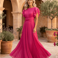 Valentina | Vestido Maxi Plisado de Caída Elegante - Isabel de Sevilla
