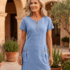 Dolores | Vestido Casual y Elegante de Lino - Isabel de Sevilla