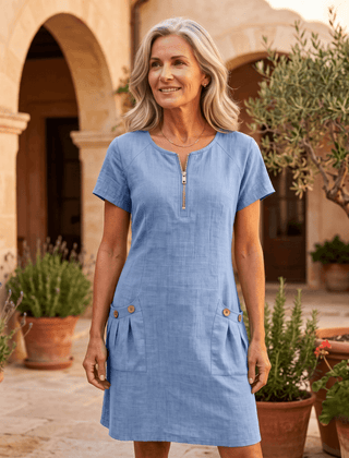 Dolores | Vestido Casual y Elegante de Lino - Isabel de Sevilla