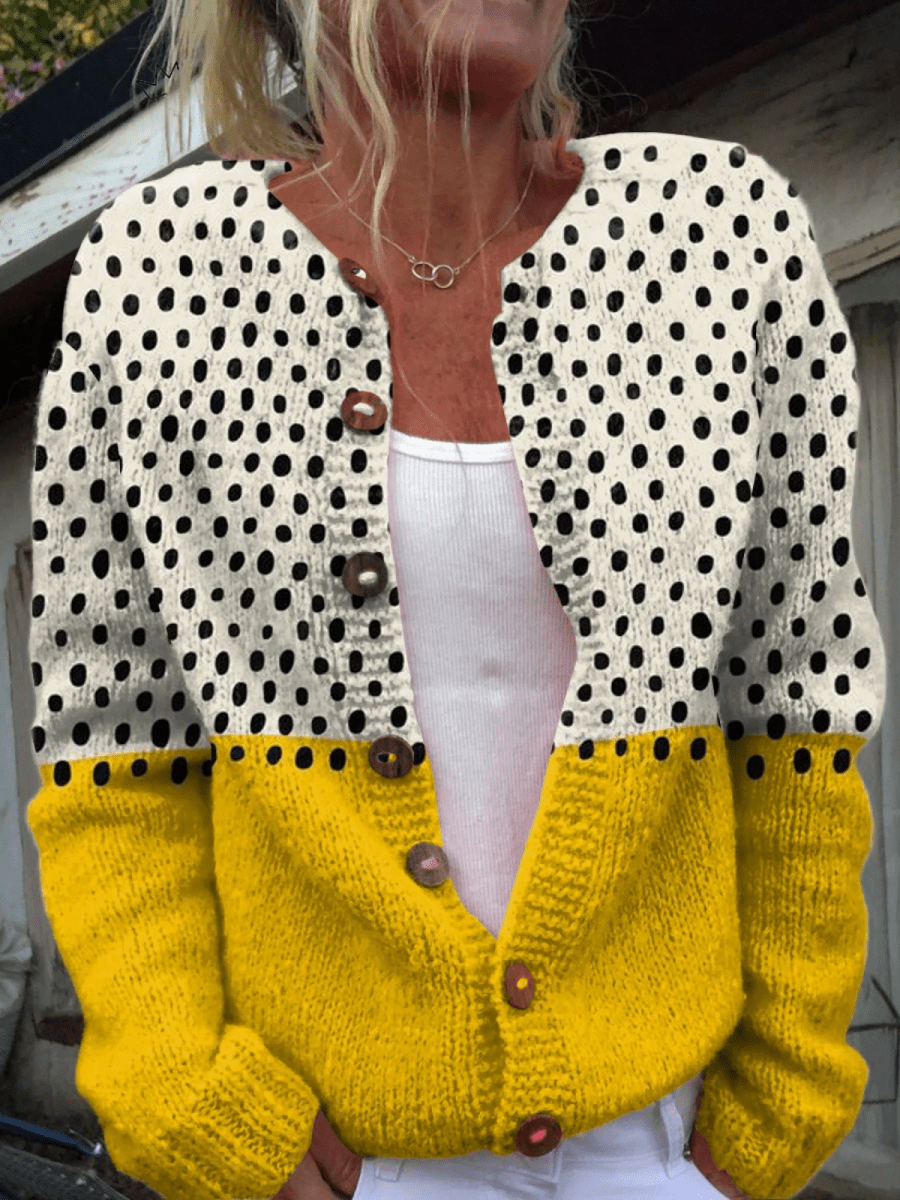 Mónica | Suéter Cardigan de Punto Vintage - Isabel de Sevilla