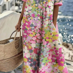 Elena | Vestido midi floral suelto y ligero - Isabel de Sevilla