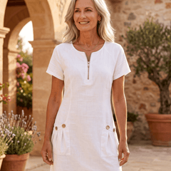 Dolores | Vestido Casual y Elegante de Lino - Isabel de Sevilla