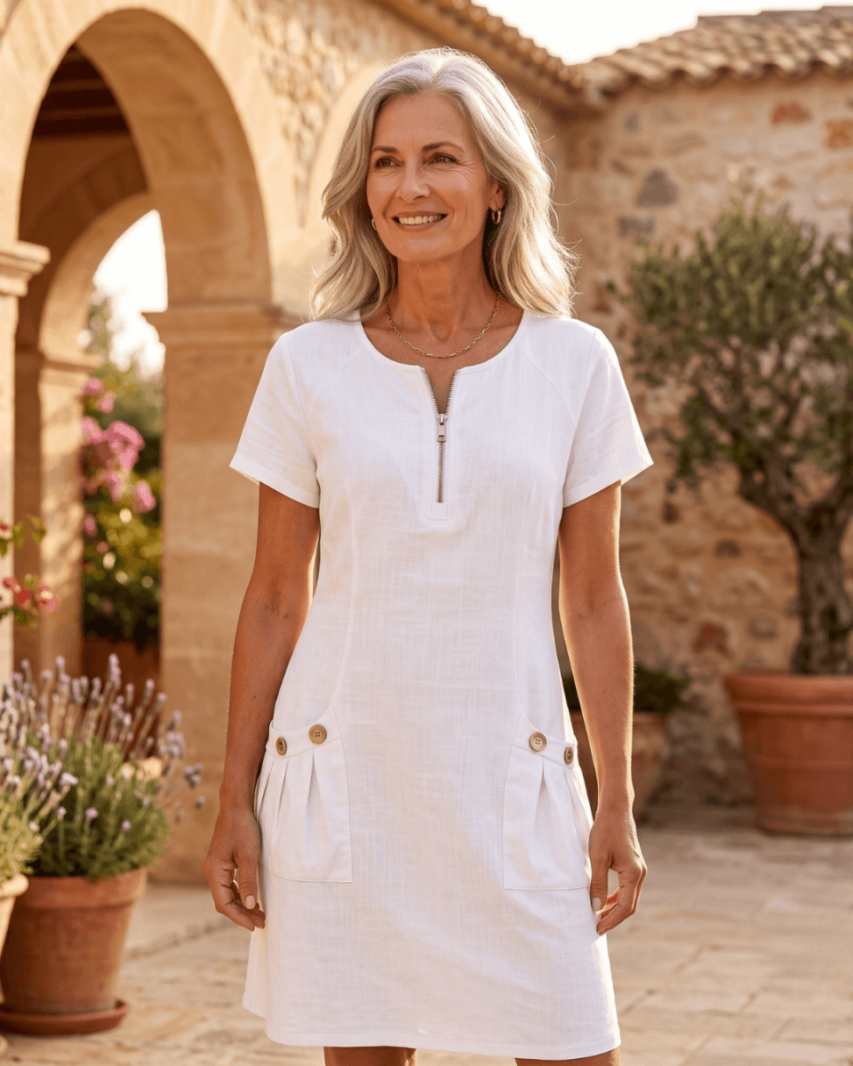 Dolores | Vestido Casual y Elegante de Lino - Isabel de Sevilla