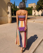Lucía | Vestido maxi fluido multicolor