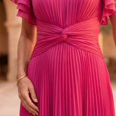Valentina | Vestido Maxi Plisado de Caída Elegante - Isabel de Sevilla