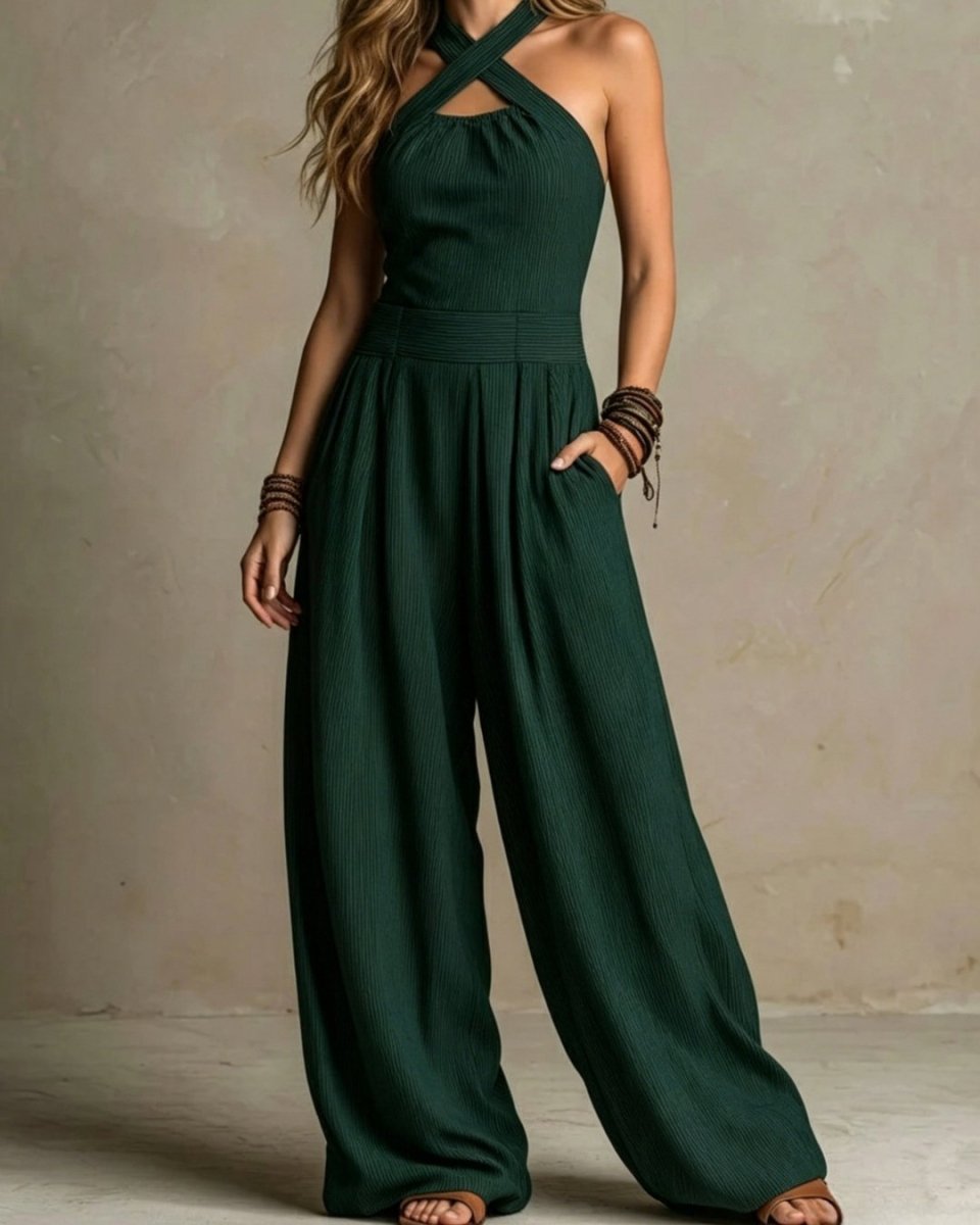 Ariana | Mono Elegante Escote Cruzado - Isabel de Sevilla