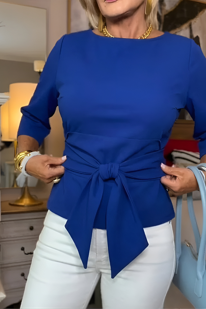 Daria | Top Elegante con Lazo en la Cintura