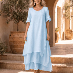 Marta | Vestido Maxi Fluido - Isabel de Sevilla