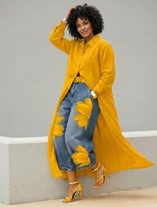 Flora | Jeans Anchos + Blusa - Isabel de Sevilla