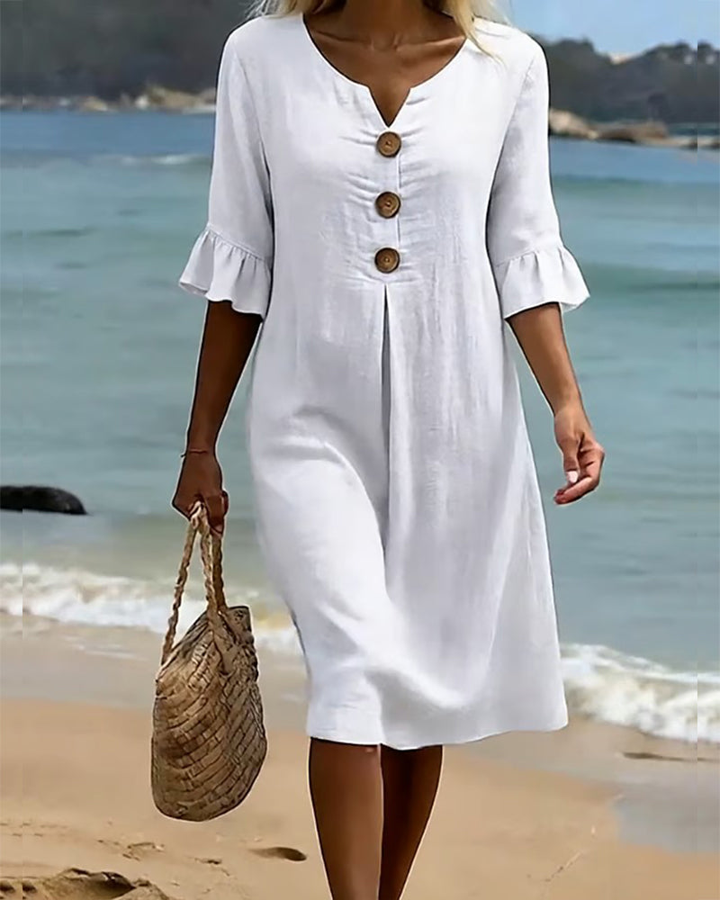Lucía | Vestido de lino elegante