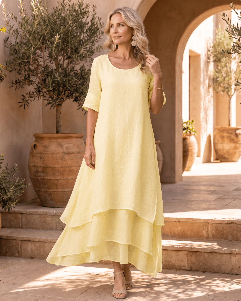Marta | Vestido Maxi Fluido - Isabel de Sevilla
