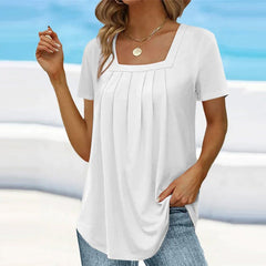 Alba | Blusa fluida con escote cuadrado - Isabel de Sevilla