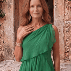 Lucía | Vestido Maxi de Gasa de Un Hombro - Isabel de Sevilla