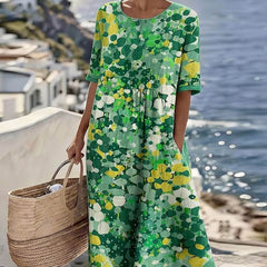 Elena | Vestido midi floral suelto y ligero - Isabel de Sevilla