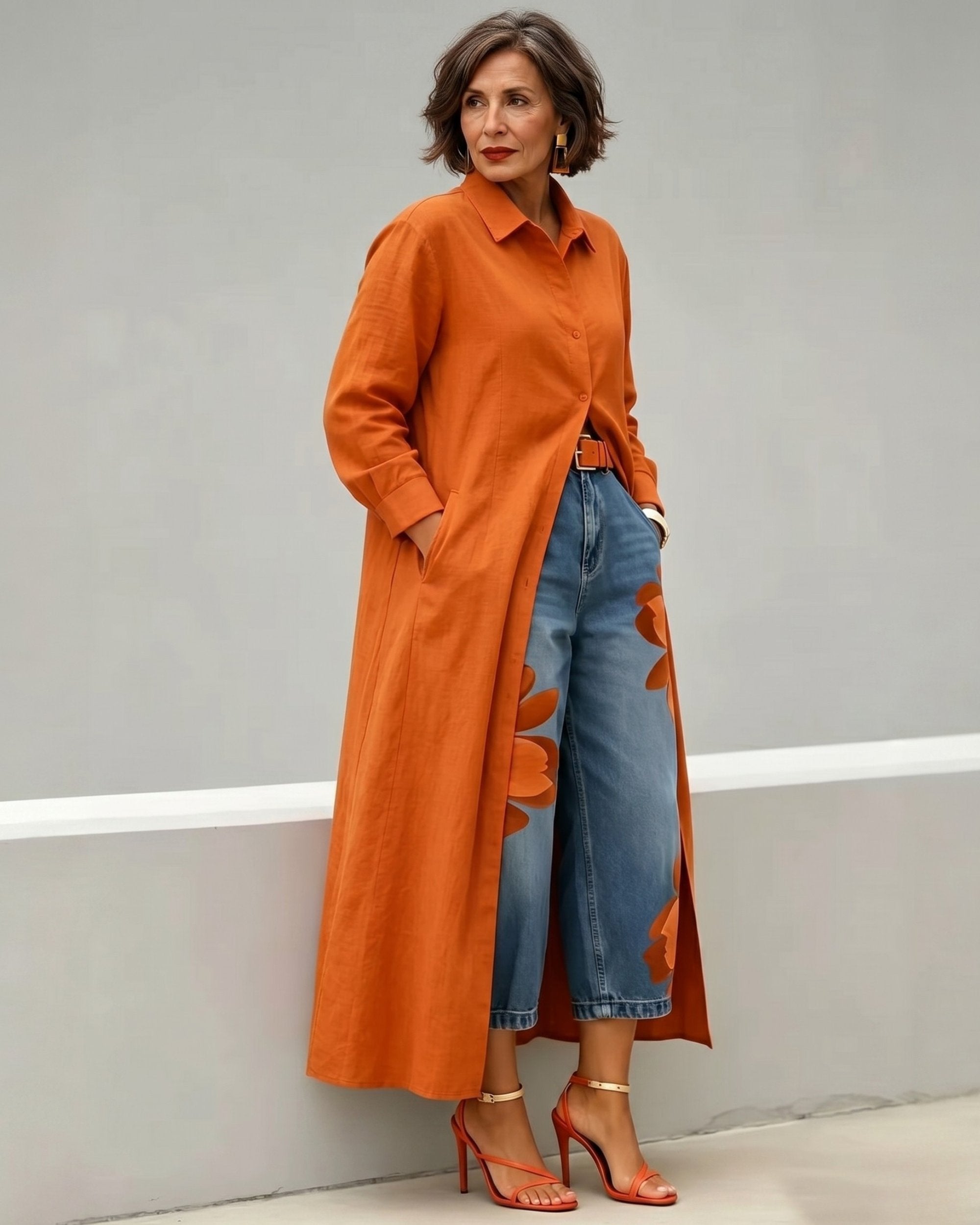 Flora | Jeans Anchos + Blusa