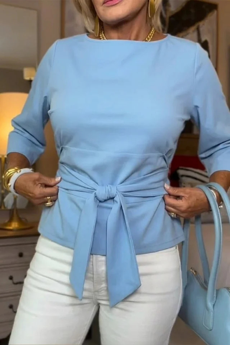 Daria | Top Elegante con Lazo en la Cintura