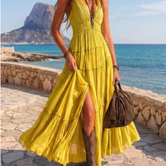 Sofía | Vestido maxi plisado - Isabel de Sevilla