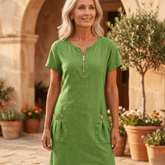 Dolores | Vestido Casual y Elegante de Lino - Isabel de Sevilla