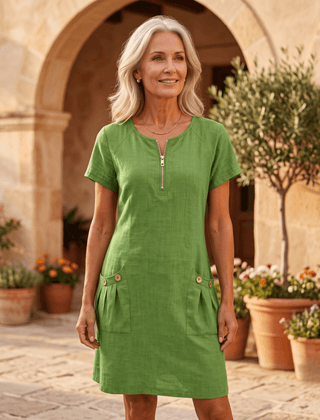 Dolores | Vestido Casual y Elegante de Lino - Isabel de Sevilla