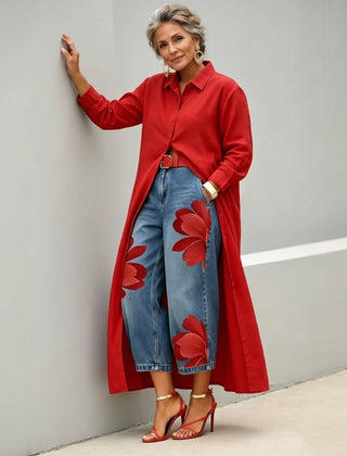 Flora | Jeans Anchos + Blusa - Isabel de Sevilla