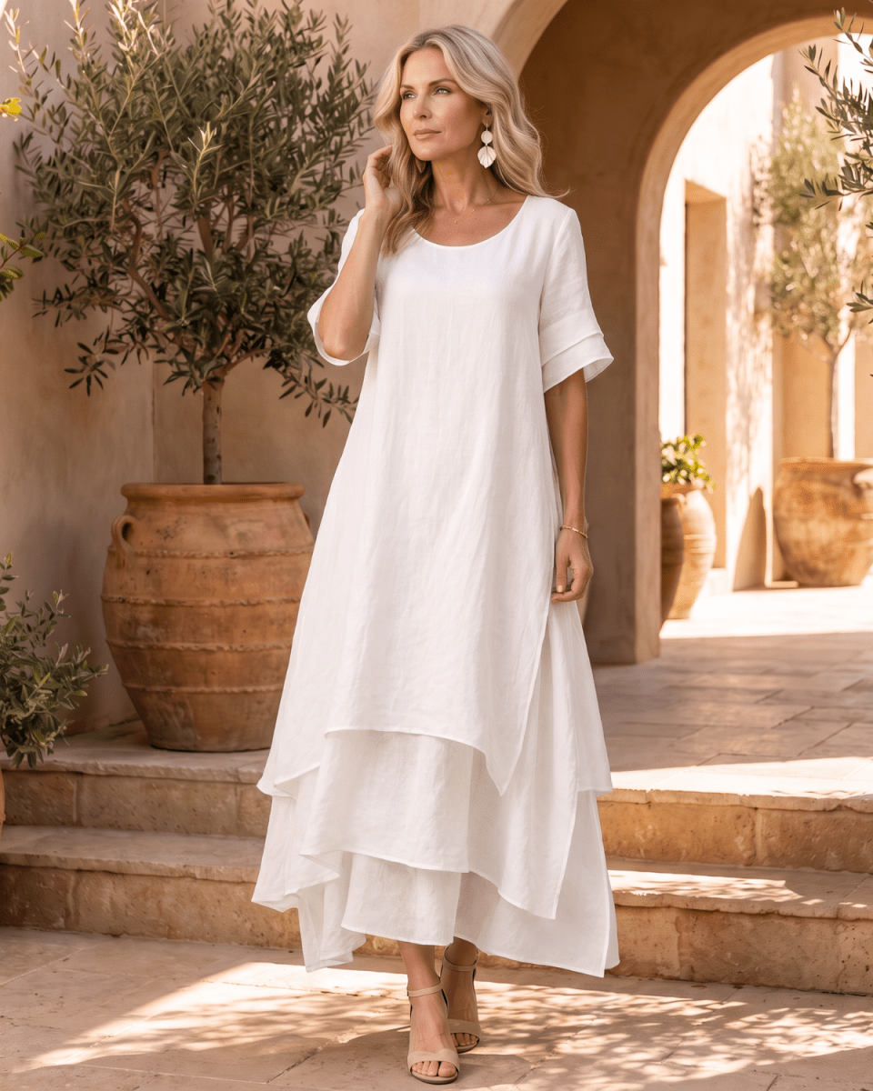 Marta | Vestido Maxi Fluido - Isabel de Sevilla