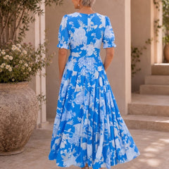 Manuela | Vestido Largo de Flores Favorecedor - Isabel de Sevilla