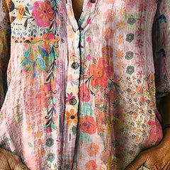Alma | Camisa artística con estampado floral - Isabel de Sevilla