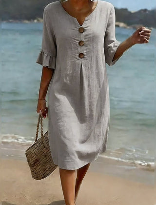Lucía | Vestido de lino elegante - Isabel de Sevilla