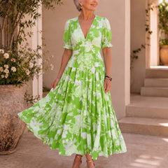 Manuela | Vestido Largo de Flores Favorecedor - Isabel de Sevilla