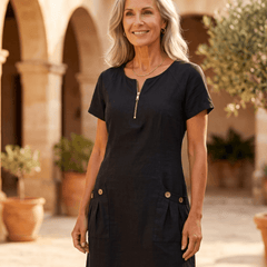 Dolores | Vestido Casual y Elegante de Lino - Isabel de Sevilla