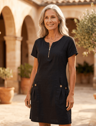 Dolores | Vestido Casual y Elegante de Lino - Isabel de Sevilla