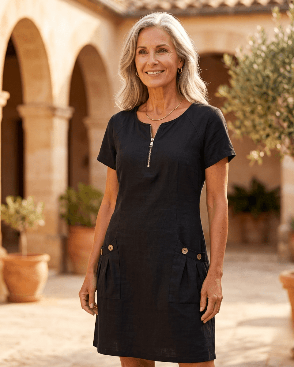 Dolores | Vestido Casual y Elegante de Lino - Isabel de Sevilla