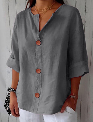 Noa | Blusa de lino informal - Isabel de Sevilla