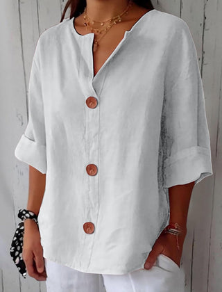 Noa | Blusa de lino informal - Isabel de Sevilla