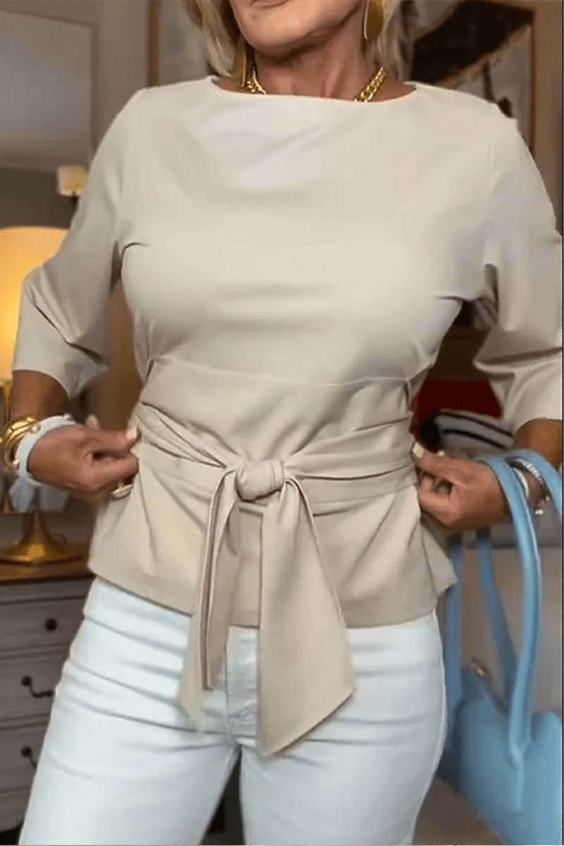 Daria | Top Elegante con Lazo en la Cintura