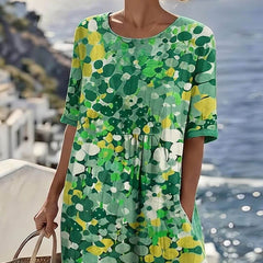 Elena | Vestido midi floral suelto y ligero - Isabel de Sevilla