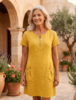 Dolores | Vestido Casual y Elegante de Lino - Isabel de Sevilla